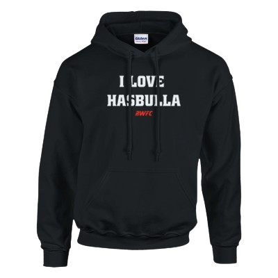 Sudadera con capucha I Love Hasbulla, color negro